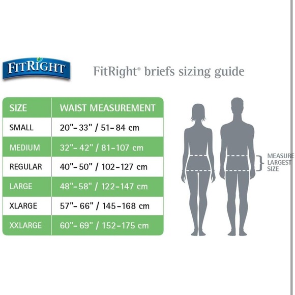 FitRightOptiFitUltraAdult Briefs🩲Incontinence Diapers wTabsLarge44-56" 20 Count - Picture 5 of 6